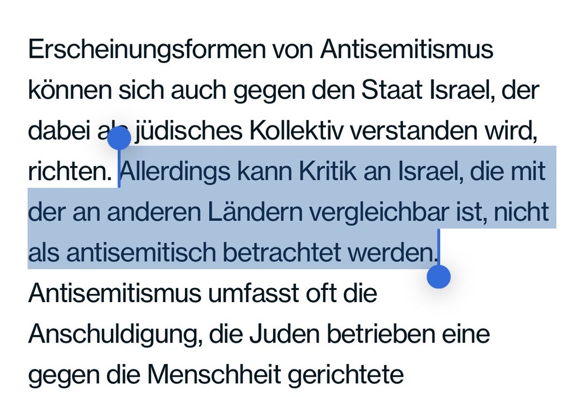 n1ckism's tweet photo. Weil aus den Reihen der Linkspartei schon wieder Unsinn über die Antisemitismus-Definition der International Holocaust Remembrance Alliance (IHRA) erzählt wird. Die Definition kann man übrigens hier lesen - das haben offenbar nur wenige getan: https://t.co/EfpNZB1Vaw https://t.co/ViY6nf6Mzo