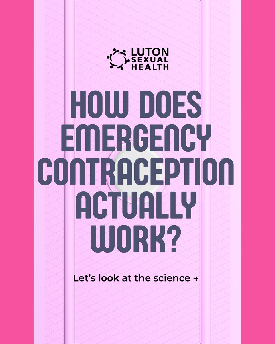LutonSH's tweet photo. Emergency contraceptive pills mainly work by preventing or delaying ovulation, so there’s no egg available for sperm to fertilise.

The copper IUD works differently, using copper to affect sperm and prevent fertilisation.

#Luton #LutonSexualHealth #EmergencyContraception https://t.co/xOTELcHL21
