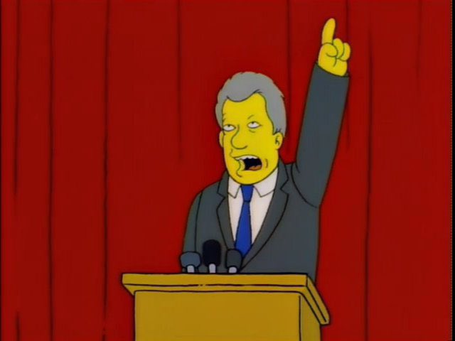QuotesSimpsons1's tweet photo. My fellow Americans, as a young boy, I dreamed of being a baseball.

But tonight I say we must move forward, not backward... upward, not forward... and always twirling, twirling, twirling towards freedom!

#TheSimpsons https://t.co/EdhYTpKCWo