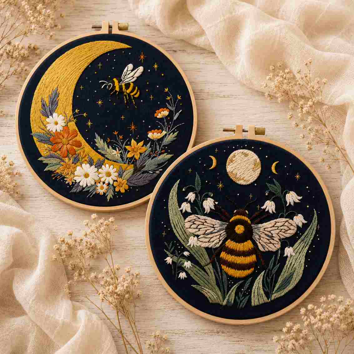 CraftHoop's tweet photo. A few stitches today, a little more tomorrow - and suddenly, you’ve made something lovely.💛

Choose from beautiful pre-printed embroidery kits with threads and needles included.