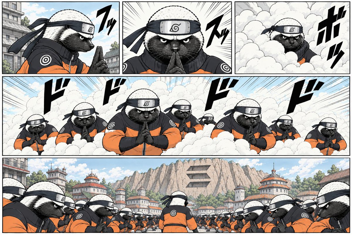 SpaikONsolana's tweet photo. SPAIK just unleashed the Shadow Clone Jutsu! 💨🦡

Every new follower creates another clone. The army keeps growing, and the trenches won’t know what hit them. 

More followers. More clones. More power.

Early supporters will be rewarded!
Believe in the SPAIK! #SPAIK #Solana

⚠️Disclaimer: NARUTO inspired meme content. NARUTO, Shadow Clone Jutsu, and related names belong to their respective owners. Not affiliated with or endorsed by NARUTO or its creators.
For entertainment, fan art & meme purposes only. ♥️ @NARUTO_info_en