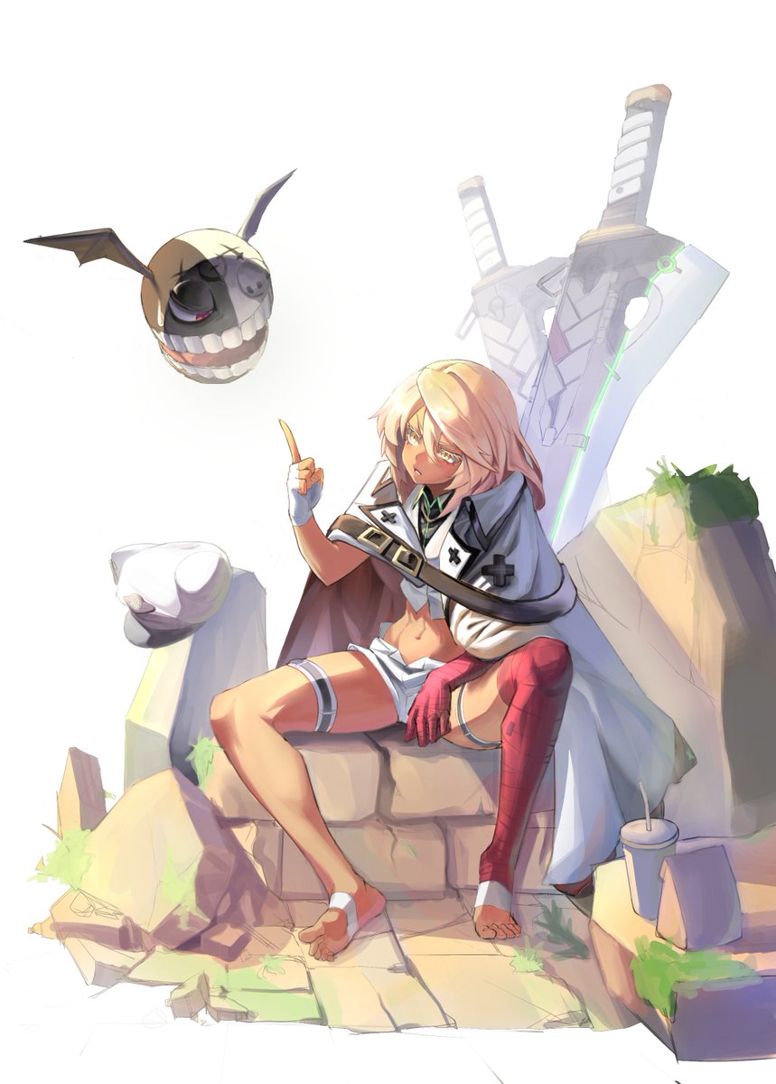 LeeWall_Kim's tweet photo. 과제로 그린 램. 마감만 오늘까지가 아니었다면 완성 할 수 있었는데...!

#GGST #guilty_gear #ramlethal https://t.co/m2cL3BoGD6