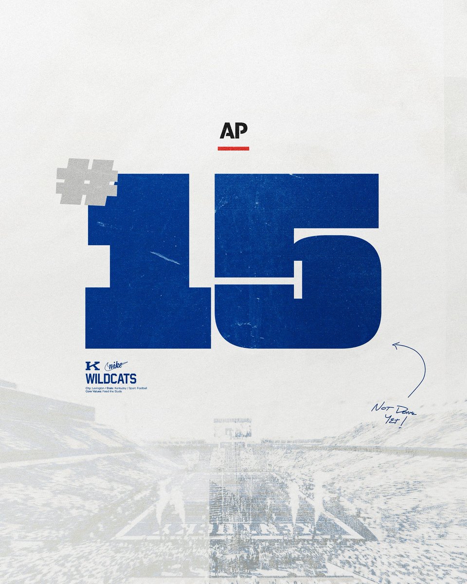 UKFootball's tweet photo. Wildcats in the polls 😼 https://t.co/hUEhUKBDOE