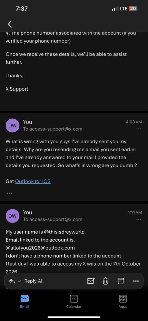 thisisdreywurld's tweet photo. All my mates are battling monetization I’m battling to recover my account X compromised my account for no reason all my followers and friends are gone https://t.co/PtFwhTLcWb