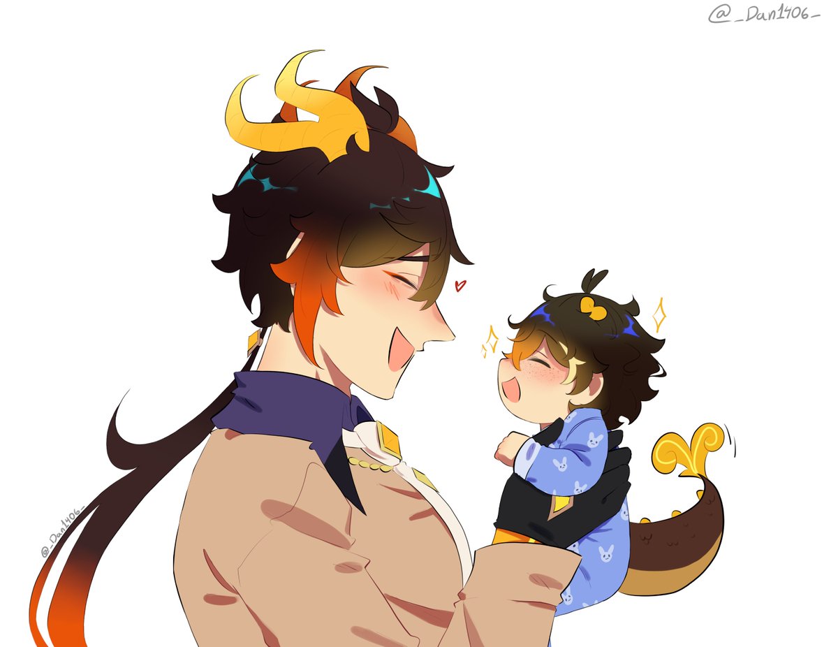 _Dan1406_'s tweet photo. He wants to be like Mama Zhongli 💖🥺
#GenshinImpact #tartali #タル鍾 https://t.co/7kzITSCiWT