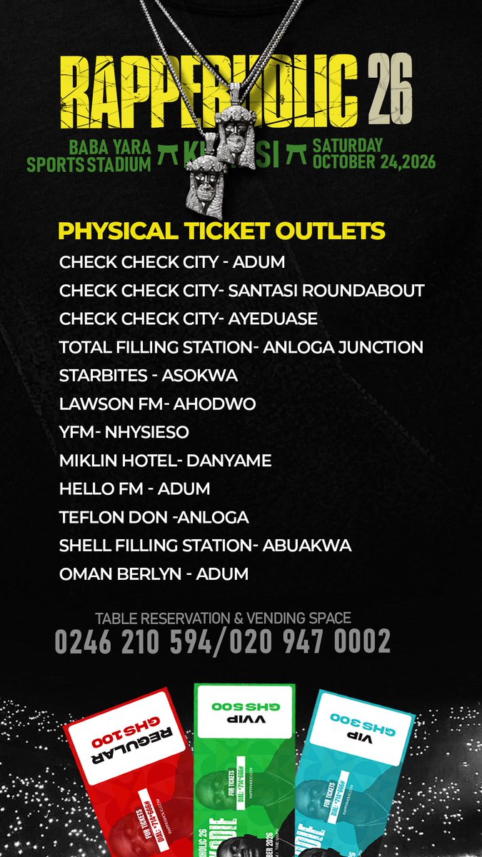 sarkodie's tweet photo. #Rapperholic26Kumasi https://t.co/5tKRUl4rQs