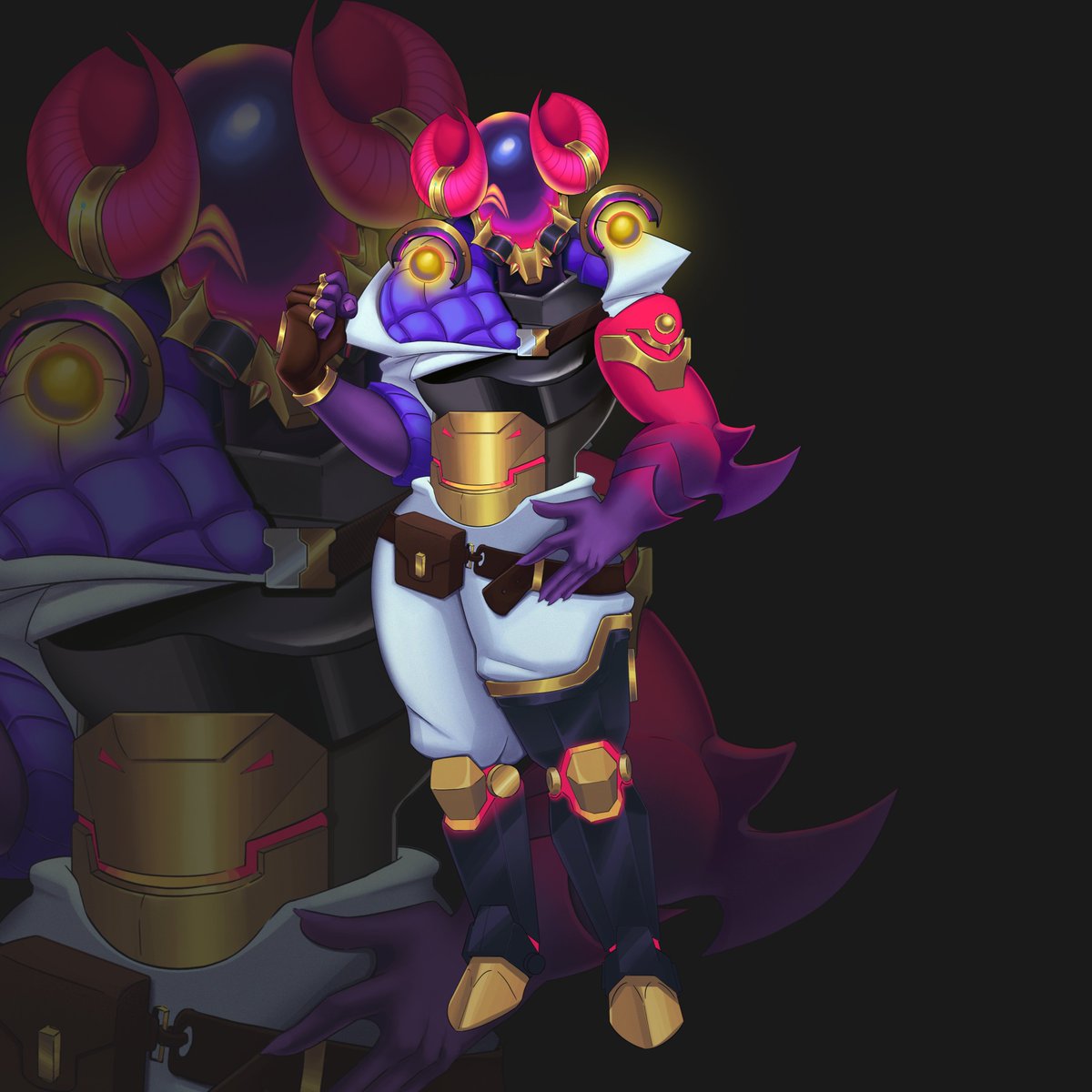 Damianfate's tweet photo. My first ever #VGenComm 😊
Odyssey skin deisgn for a client's OC Kaabsah 🌌
#LeagueOfLegends #ArtofLegends #Odyssey https://t.co/I3rn3bUnZW