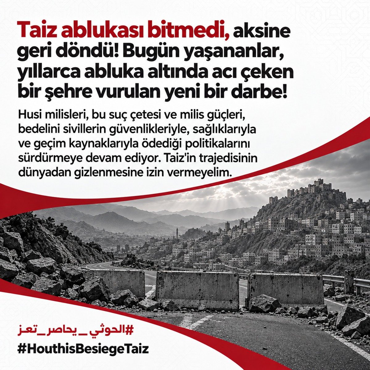 thekrarefai's tweet photo. #الحوثي_يحاصر_تعز
#HouthisBesiegeTaiz https://t.co/juoAy4ffOc