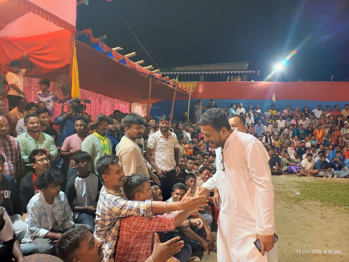 ShankarGhoshBJP's tweet photo. The Knockout Night Football Tournament, organised by Chanmani Tribal Sporting Club at Dhanmondi Sporting Club Ground, Old Matigara Road, Ward No. 47, witnessed remarkable enthusiasm and excitement among football lovers.

Sports are not just a source of entertainment; they promote discipline, unity, teamwork and sportsmanship. I hope such initiatives will inspire the younger generation to embrace sports and nurture their talents.

My heartfelt wishes and congratulations to the organising committee and all participating teams for making this initiative a success.