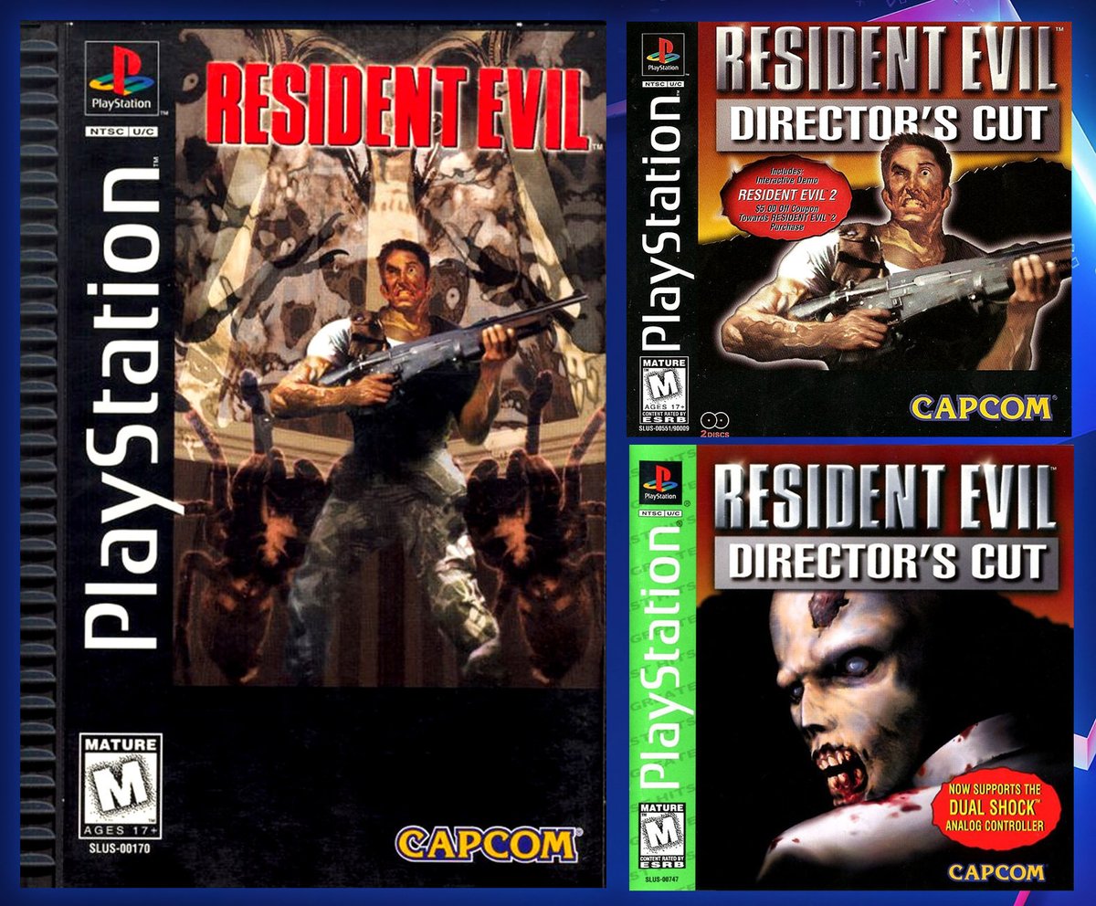 PlayStationPark's tweet photo. Which version of 'Resident Evil' did you own - the original, the director's cut, or the dual shock version? https://t.co/XD9c9Cz8vf