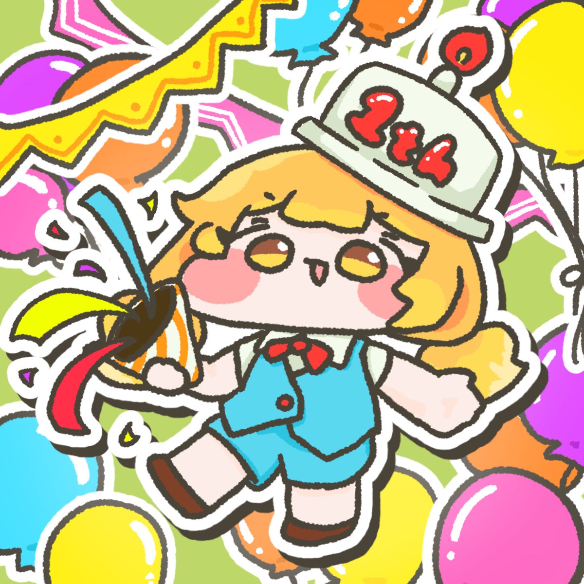 cow_abducted_'s tweet photo. #毎日ブルミ 
59日目
ちょっと遅れちゃったけど、リリース1周年だって！
え、何のリリースって？
わかんないけど祝い事には参加するっきゃないよ！ https://t.co/jm0N2AMLiB