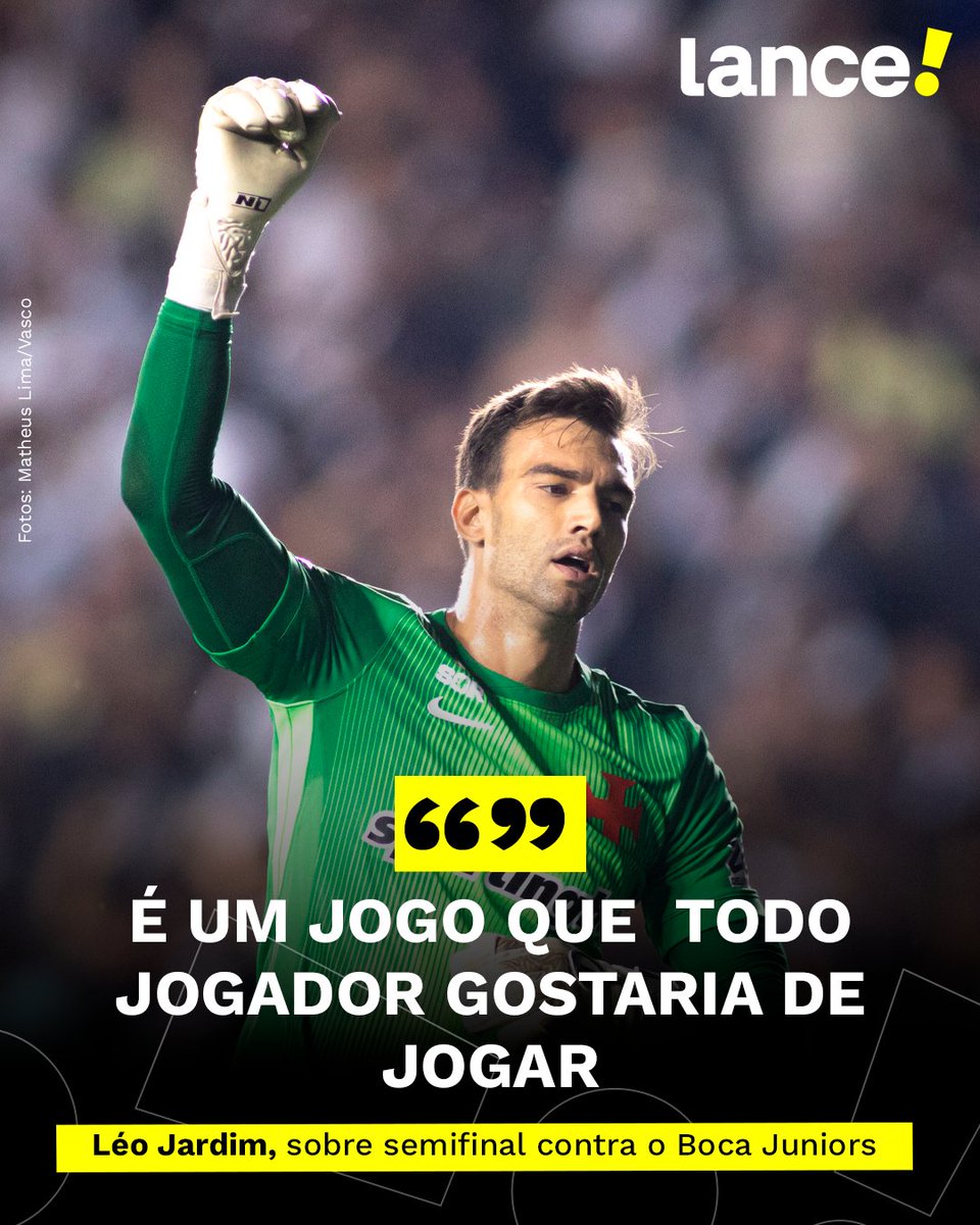 lancenet's tweet photo. EMPOLGADO! 🤩💢
Léo Jardim, goleiro do Vasco, falou do sentimento que é poder enfrentar o Boca Juniors na semifinal da Sul-Americana! 🆚🔵🟡
Será que o Vascão vai copar em la Bombonera? 👀
#Redes2 #LanceInforma #Aspa https://t.co/bMBXvh5bHD