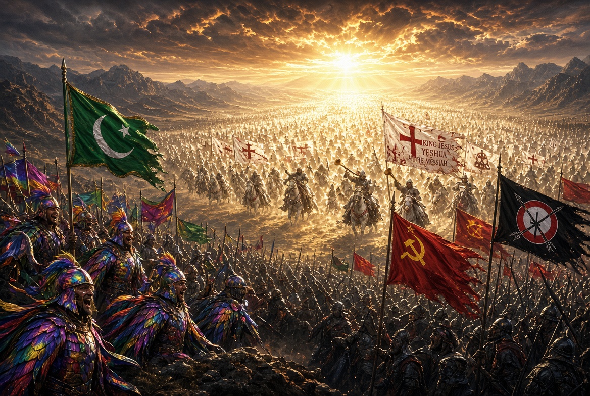 SketchDanger's tweet photo. Conversations with GOD - Oct 11 2026
Worship service

And this is funny. Do you see the battlefield set in array? The banners of the spiritual enemy fly boldly and they stand mocking and laughing in their rainbow flag armor; standing next to those who wear the green with moon and star. Beside them are those who wave a flag of red for communism veiled by socialism. Yes and the black banners for antifa. They cry out and say that this is their nation now, and this is their time. They say “we will have this country and its resources, its wealth, and its lands.” Yet they do not see that in the battlefield in the distance stands a vast army of light that waves the banner and flag of King Jesus/Yeshua the Messiah. They do not realize the numbers that exist that I have hidden on purpose, just like those prophets who did not bow their knees to Baal. So sound the Trumpet! Blow the horns! Ride and arise! For this is the day where victory is assured to those who wear the blood stained banner of Jesus Christ! This is the day where their mocking and laughter will soon turn to awe and a humbling as they see this mighty army come up over the horizon. For remember there are more for you than are against you. Don’t allow the loudness of the kingdom of darkness to intimidate. Instead break your pot with your sword and shine brightly your light! Stand boldly and declare the sword of the Lord!

 (I believe this is what I heard from the Lord. Please like share and follow. Should Holy Spirit impress on you to give the link is in the profile, or you can buy my book. Thank you for your love prayers and support.) 

@BScottOwens1 @merri_116 @makalla07984386  @Lindangle74 @Livin4Jesus7 @TheLordReigns4 @Petrova18641 @Karin_in_CA @crazyBILLfanLA @gnewbanacci @DonnaWood67 @elvetwelve1 @wibreeze17 @Sherlock7Watson @Q_Skyblu @Plteich @mtierney739 @pstroybrewer @Batman4Israel @Aliciasings4God @USABeachBlonde @Kimislearning2 @DeeJay53787 @CanineEagl99 @WeekJa @jandeenlow @suzymar12758997 @aimiel77 @Graypatriot58 @TheDianaLarkin @SaraGuerard @AdrienneMantzel @HollyK1207 @Dawn78331007 @4everSaved @rhood3346 @Lor27750 @YeshuasLight @LARLisaLAR @VSchermock @HisGloryMe