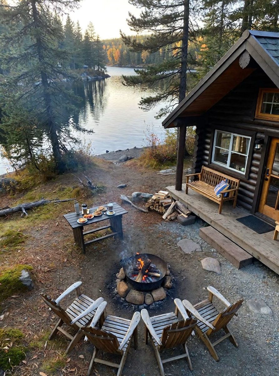 cabinsmountain's tweet photo. Would you sit here alone or with friends? https://t.co/kDapq9cGsY