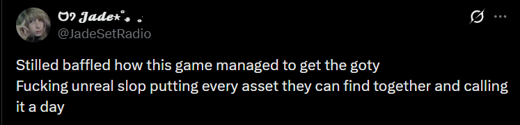 Getdahelli's tweet photo. @JadeSetRadio You couldn't find one game that looks like this game. "I won't play a game that uses AI and is just plain asset re-use." They used is as a placeholder you fucking retard. Your fucking opinion is a great sign of low intelligence. https://t.co/xI0PP0uIz0