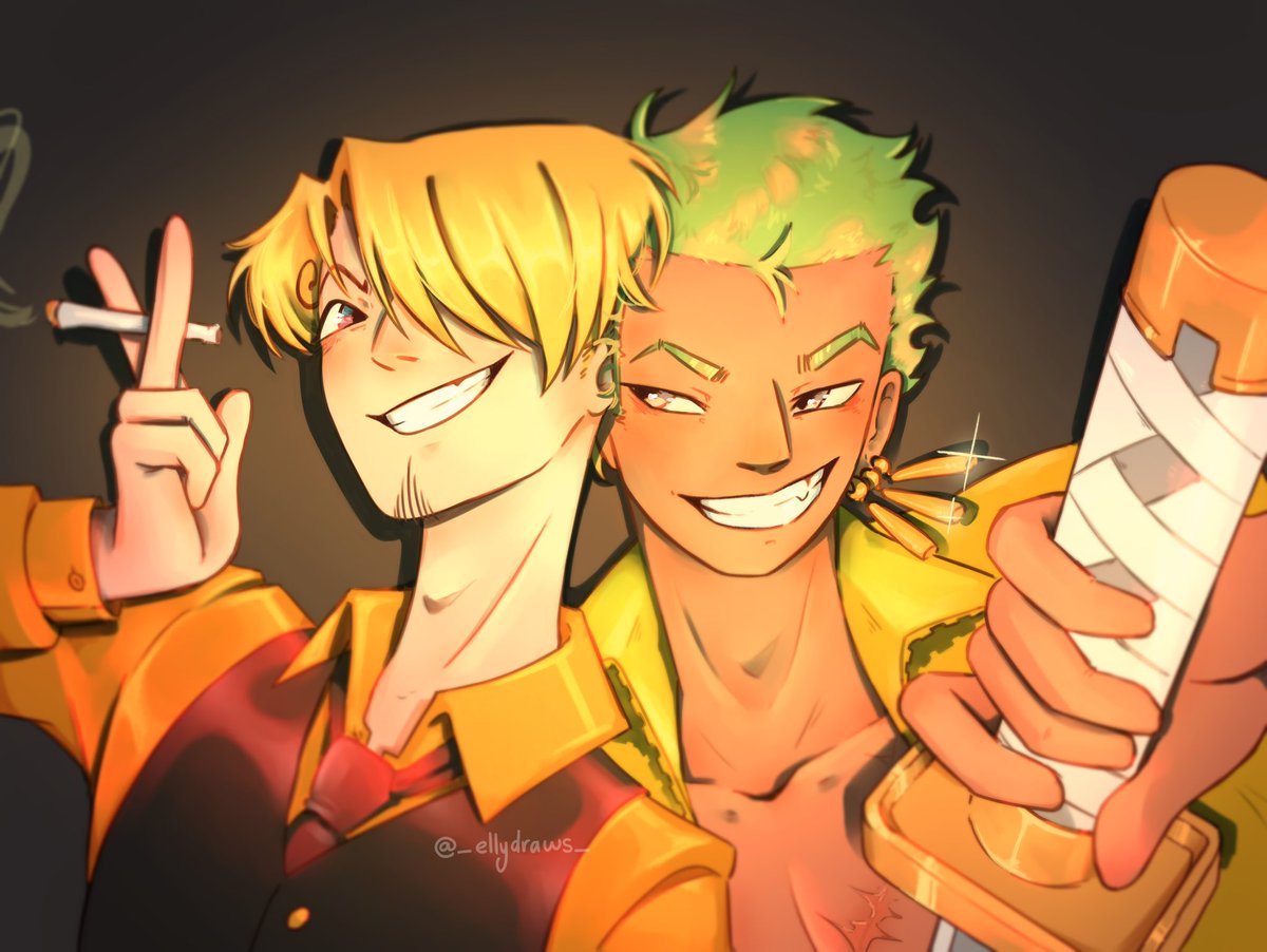ellydraws_'s tweet photo. water 7 zosan 
i think abt their outfits every other day https://t.co/yt1B29wNt3