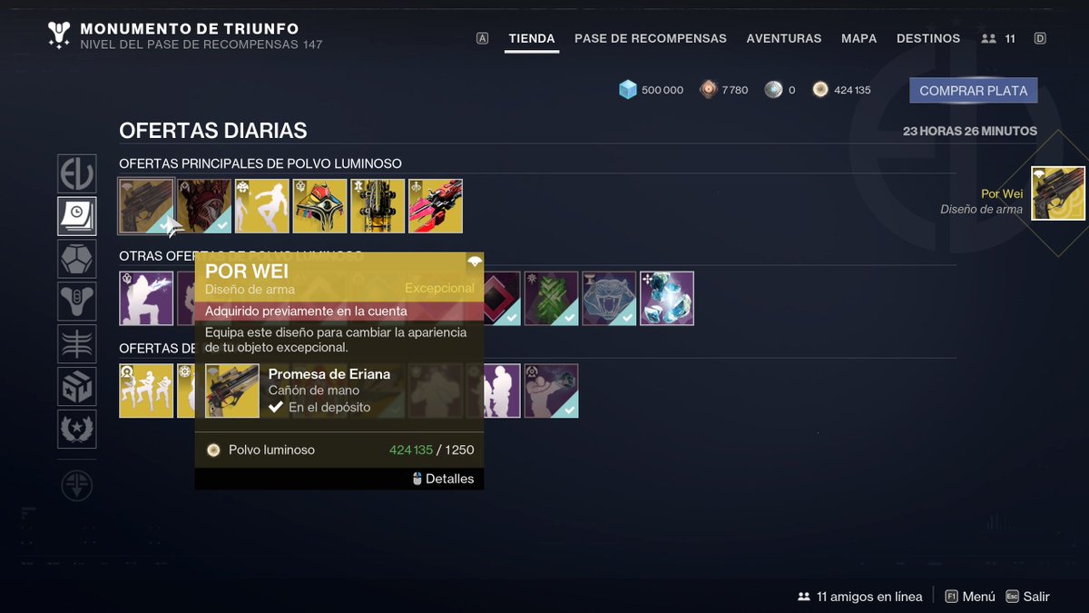 Copomi245's tweet photo. @ALTRDECHO If you didn't play during Season of the Undying or didn't own the battle pass you can unlock it by buying the ornament. The rest of the items can be bought with chronologs. Pic 2 is before buying it and pic 3 afterwards. https://t.co/WENR1r1Ufs
