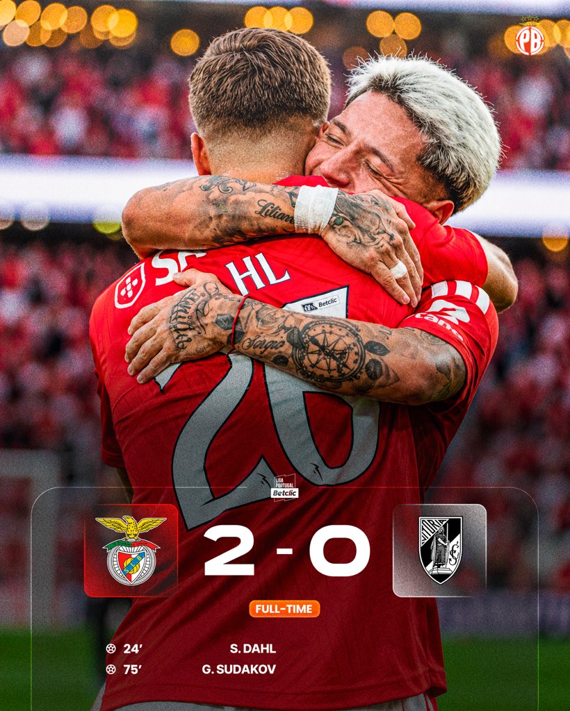 plusbenfica's tweet photo. FT ⏰ SLB 2-0 VSC

Opiniões? 🤔✍️ https://t.co/2JnLZUYJ59