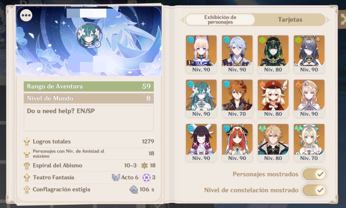 lvinhven's tweet photo. ͏me      vs      my genshin profile.
(versión: amo los personajes hydro) https://t.co/zF6zSXIJPd