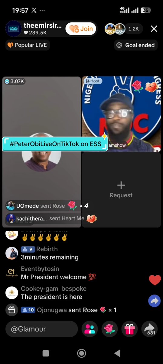 james_saturday's tweet photo. Peter obi live on tiktok 
#PeterObi
#Trending https://t.co/aV7xIIWGki