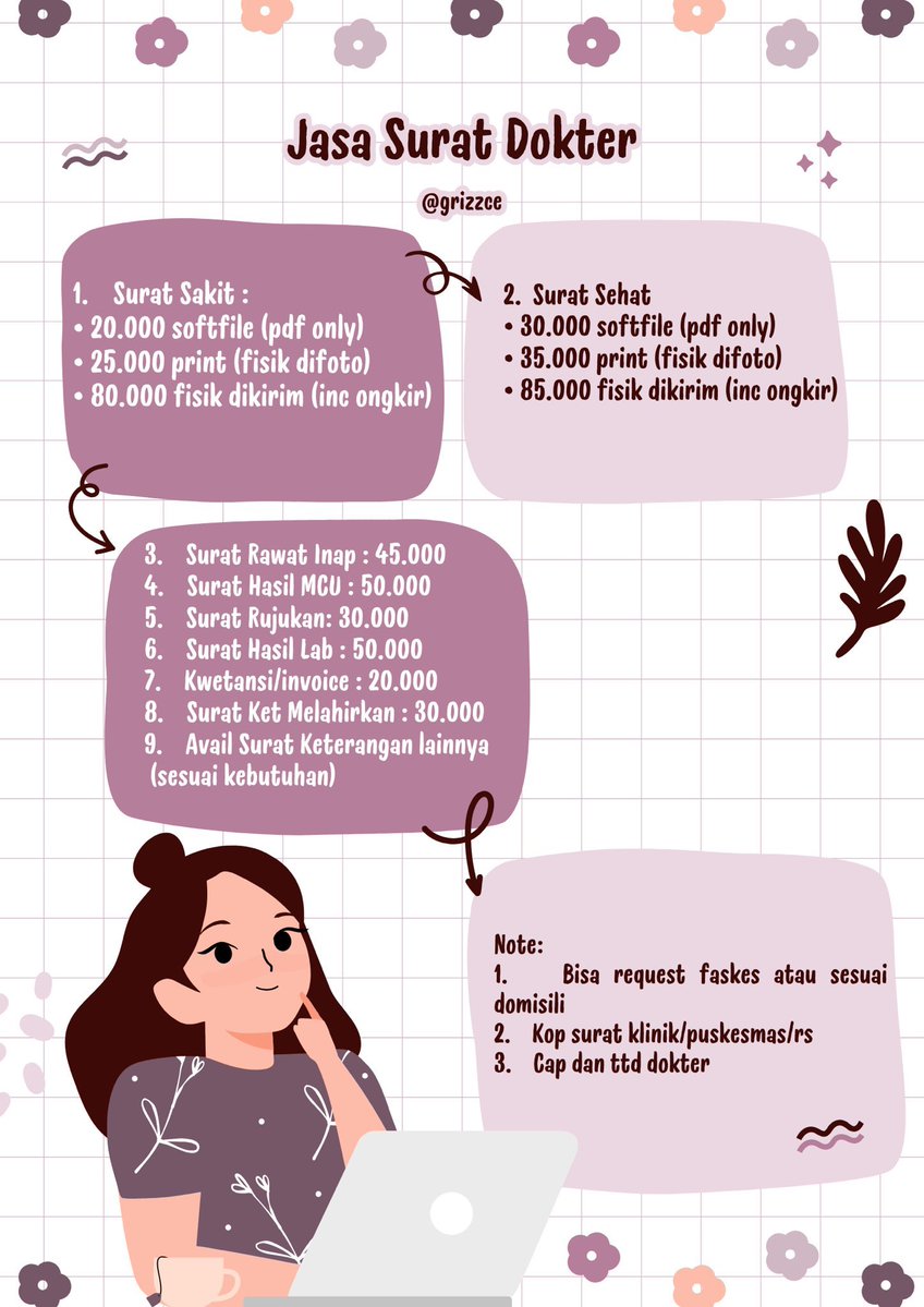 snepire's tweet photo. Hallo selamat pagiii! Aku ready jasa surat sakit surat dokter dan avail surat lainnya jg yaa. Start from 20k sajaaa🐰 #zonauang #bealanja https://t.co/3swvRHx519
