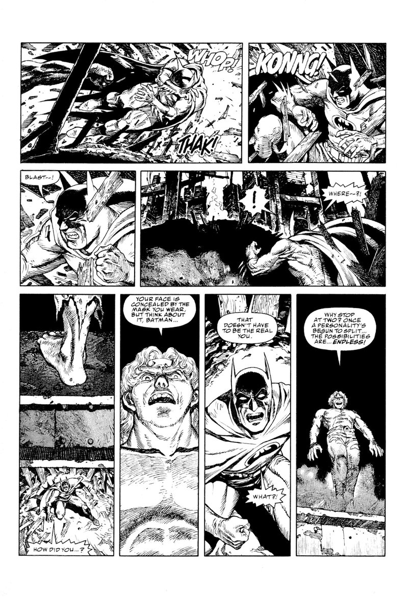 cole_25_'s tweet photo. In 1996 Katsuhiro Otomo had the opportunity to write and illustrate an 8 page comic for DC's "Batman : Black and White" anthology series https://t.co/YMxTyFXntz