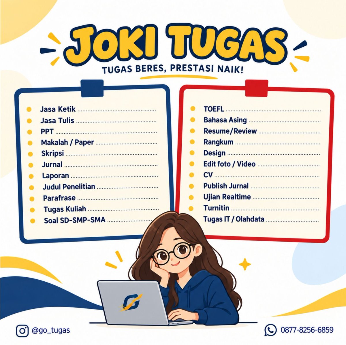 claralavea's tweet photo. Joki tugas 3 halaman bisa banget ka di joki tugas @go_tugas banyak testi dan trusted, free revisi pengerjaan manual no ai, free konsul. Start 10k https://t.co/Fu1GxTs0Wq