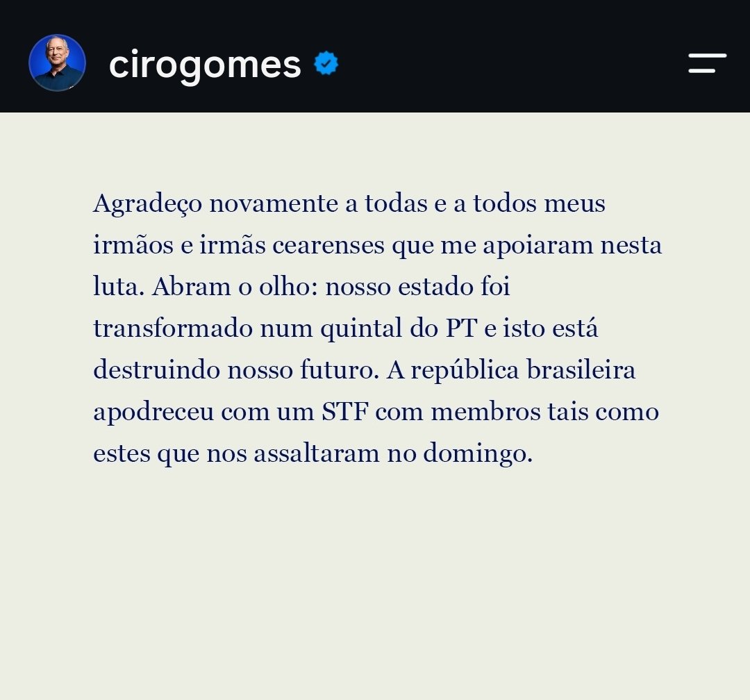 vlaubia's tweet photo. O Ciro repostou o manifesto nos stories, ele tá querendo que a gente entenda algo nesse documento. https://t.co/Cg9qAi6eZj