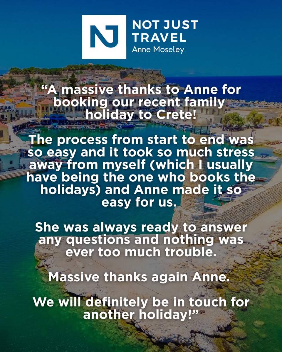 d06ukan's tweet photo. Every family holiday is different. This family chose Crete, but we’ll find the destination that suits your group, from little ones to grandparents. Get in touch to start planning yours. https://t.co/cHMG4nR4z3