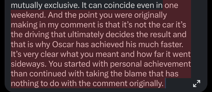 shore_age's tweet photo. @yaoiiposting He takes the blame when he is to blame. When there is a clear-cut problem with the car, why should he blame himself for it? You can have a problem with the car and do your best. You can have a perfectly working car and fuck up. It’s not mutually exclusive. It can coincide even in https://t.co/xf9ODxKNBd