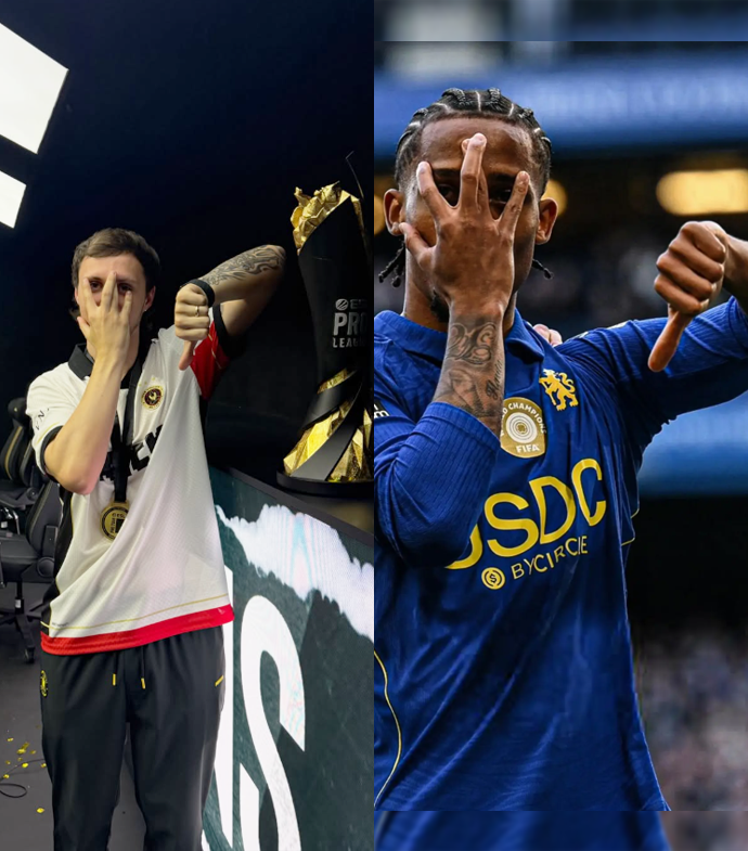 NartOutHere's tweet photo. mezii also pulled off João Pedro's signature celebration after winning ESL Pro League!

A nice moment that João Pedro himself shared on his Instagram! https://t.co/t7ekwd9uu3