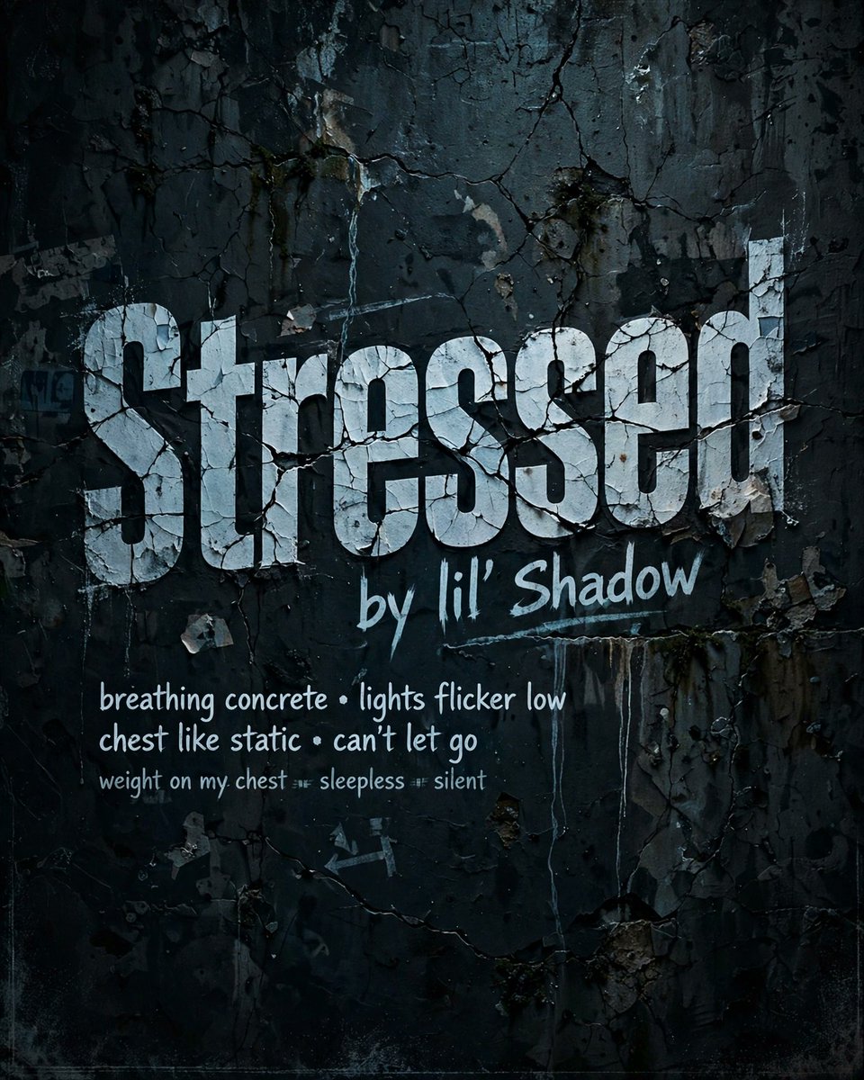 ShadowMusic2026's tweet photo. Stressed lyrics β which line feels like you? π #stressed #lyrics #lilshadow https://t.co/V2eL276542