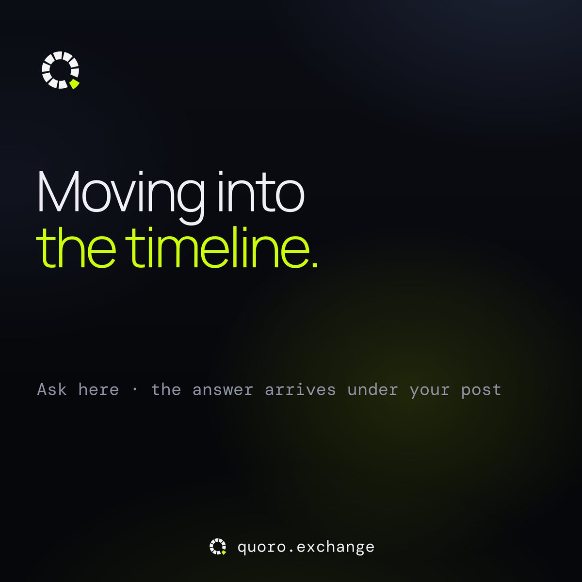 quoroexchange's tweet photo. Quoro is moving into the timeline.

You will not need to leave X to find out what a launch is made of. Ask, and the answer arrives under your post.

Turn on notifications 🔔

$QRO 0x44082d239727b12a5a3b3edf147b3c7bea80332c https://t.co/jpOcu1LOB6