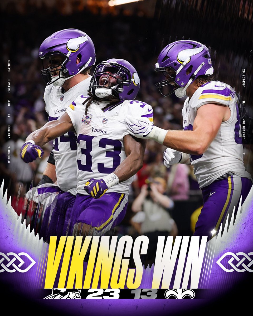 Vikings's tweet photo. Heading home winners 💜💛 https://t.co/KWD7NMuxwJ