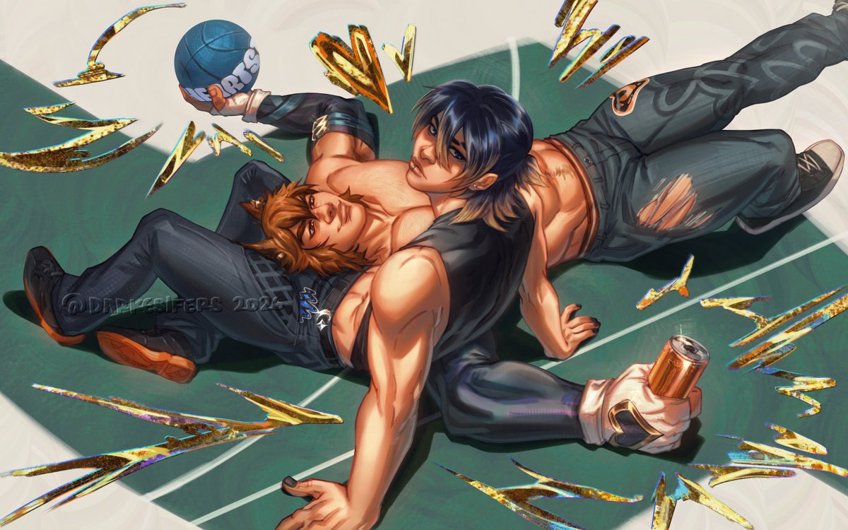 darkesifers's tweet photo. Settphel brainrot, clingy gay basketball concept🧡💙 #HEARTSTEEL‌ #settphel https://t.co/POKvigqexk