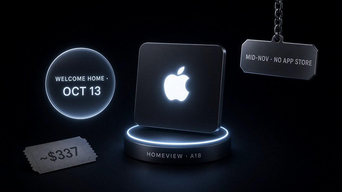 CoonInvestments's tweet photo. Apple puts an A18 phone chip in a kitchen screen called HomeView.
Tuesday show. Mid-November ship. Voice first. Four colors on the table model.
No App Store. Only Apple apps. Price still blank.
Show day is not ship day. $AAPL https://t.co/V0gklEdGDr