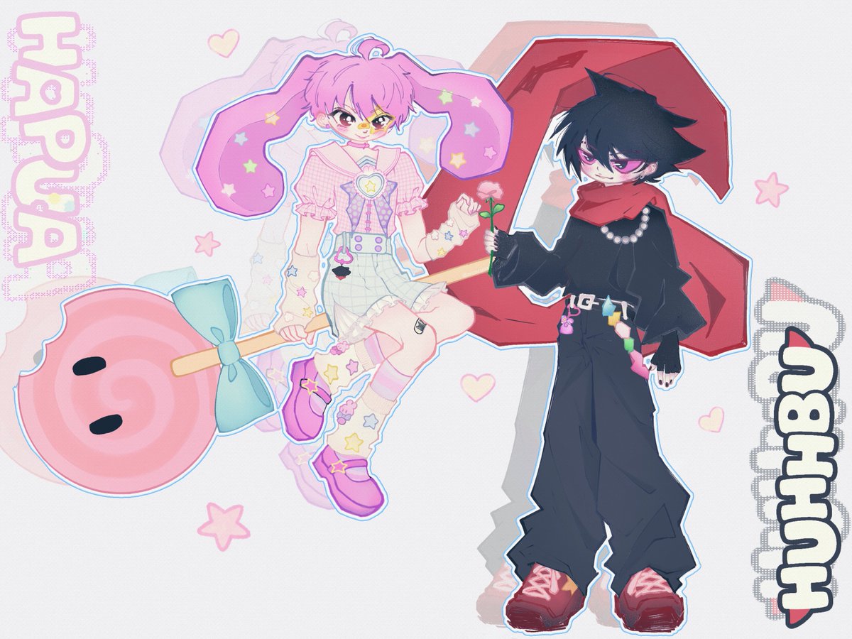 nicoruas's tweet photo. huhhbu x hapua human ver. 𖠋♡𖠋🍬 https://t.co/BdEAsSNCOW
