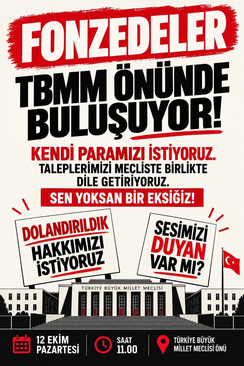 batanadam1's tweet photo. Gün birlik olma ZAMANI.

Tüm fon mağdurları TEK YÜREK.

İmkanı olanlar👇🏻

#FonzedelerTBMMde https://t.co/qhVdcNLsPT