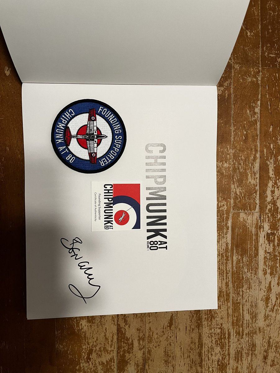 APbyPL's tweet photo. Yes! I received my copy of Chipmunk at 80, written by Ben Griff. A wonderful book about our beloved DHC-1 Chipmunk full with interesting stories and amazing pictures, then and now. Fully Recommended! Order via https://t.co/6xO45DO2tH https://t.co/9R7wl7CnDQ