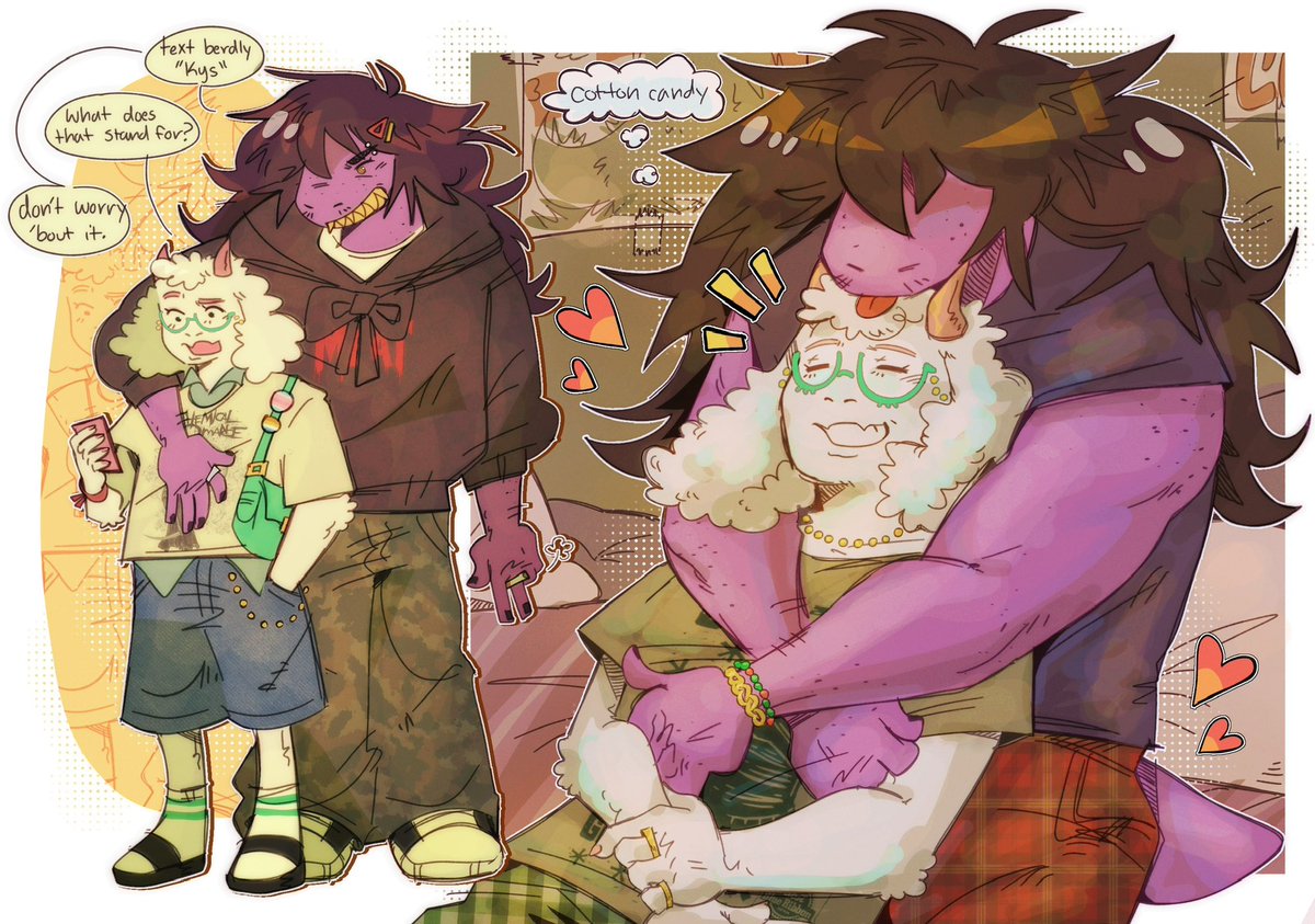 gorattno's tweet photo. sweet like cotton candy 
#ralsusie #deltarune https://t.co/K0ZJww2kPP