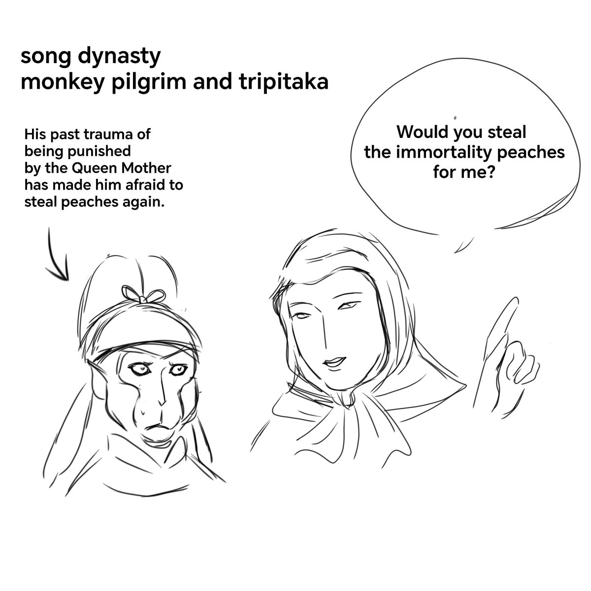 k31_n3w's tweet photo. Ming dynasty wukong and tripitaka
Song dynasty monkey pilgrim and tripitaka
#journeytothewest #sunwukong #monkeypilgrim #tangsanzang #tripitaka #大唐三藏取经诗话 #西游记 https://t.co/CH2cB10Ez4