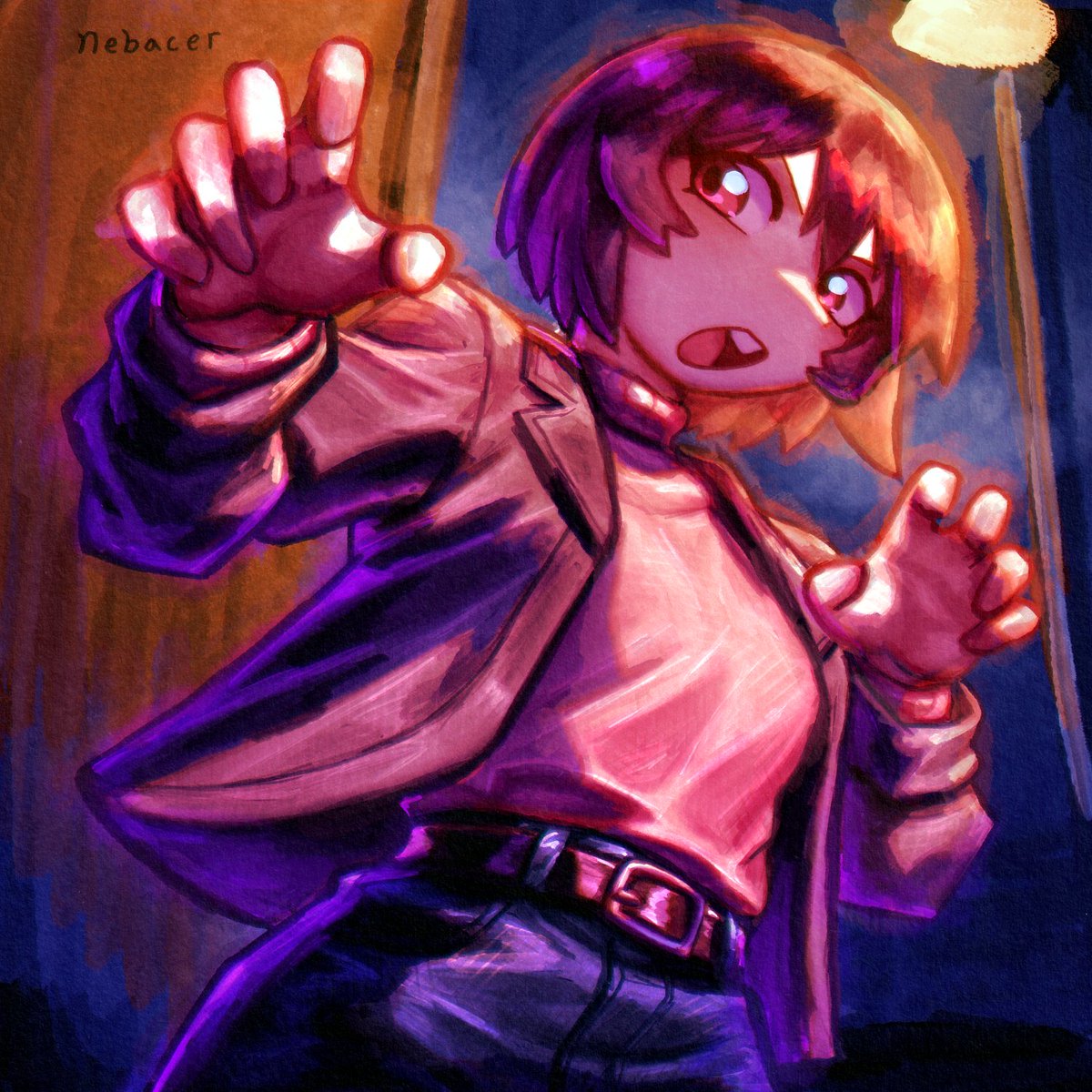 nebacer's tweet photo. Kagura shows why it's scary to go out at night! https://t.co/nfz0F7HrL2