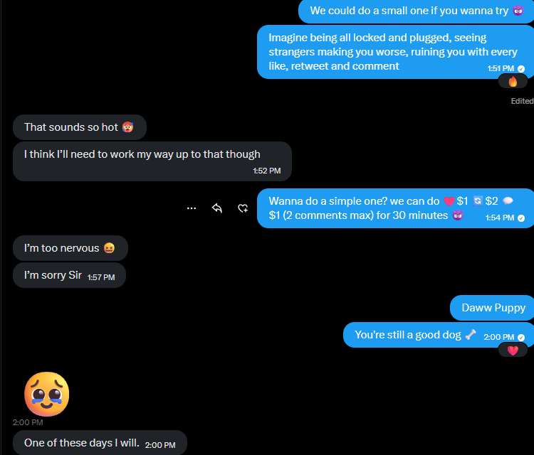 KinkyMAGAdog's tweet photo. 💊🇺🇸FINDOM RT GAME🇺🇸💊

♥️$1
🔁$2
 💬$1

A new boi wants to do a small rt game. Make him SUFFER😈🔒 

30 minutes 2 comments max
#Findom #CashMaster #RTgame #NSFW