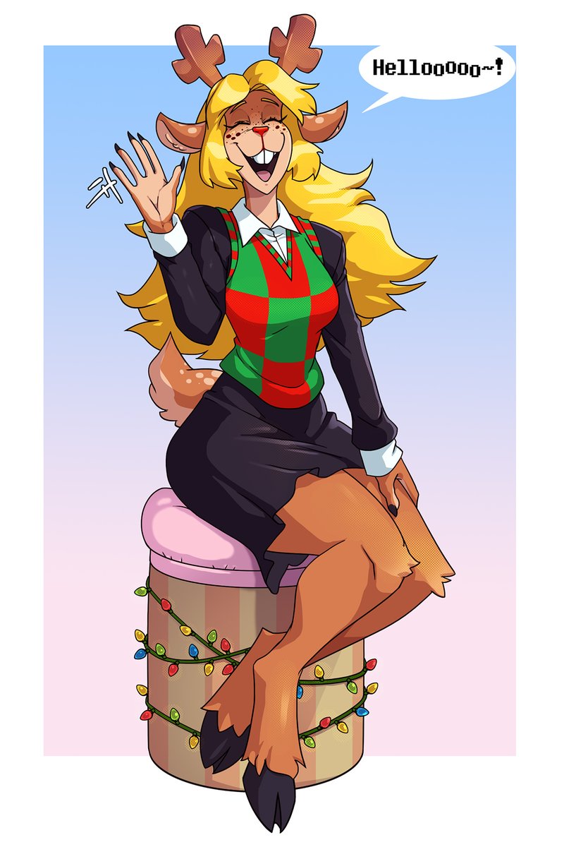 Toastiepumpkin's tweet photo. HELLOOoooooo!!

#noelle #deltarune https://t.co/WBYdignZV6