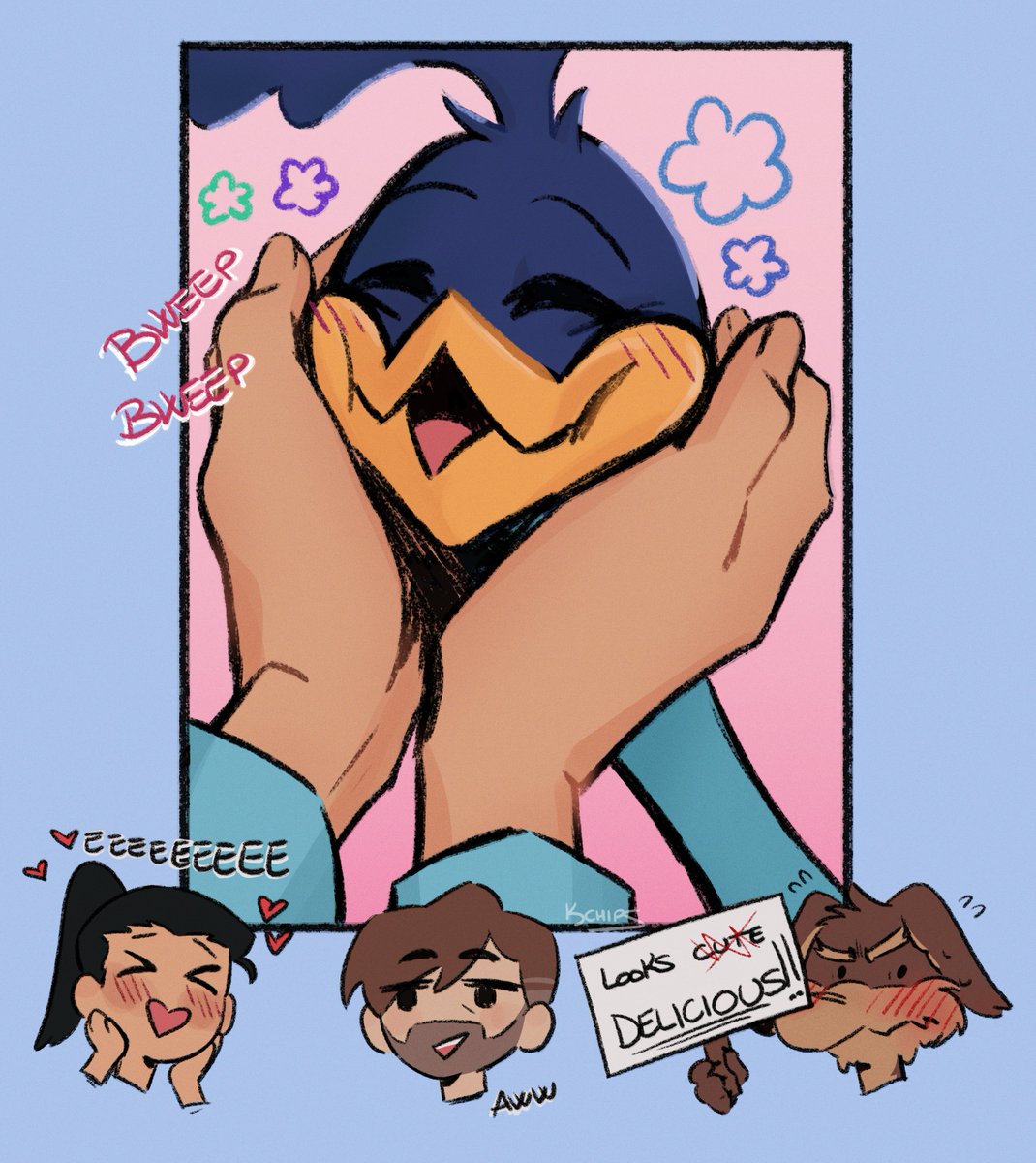 KChips_'s tweet photo. Projecting the cuteness aggression Road Runner gives me onto Paige, Kevin and Wile E.

With a side of #WileRoad

#coyotevsacme #wilerunner #roadrageㅤ https://t.co/pSxJbmjBad