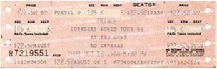 HoldOn2YourWigs's tweet photo. #PrinceOnThisDay 

This was one night of a two-night stand at the downtown Atlanta arena (the second show was October 14). Both nights sold out; ticket prices were $22.50, and attendance for the first night was around 16,378.  The show formed part of the North American leg of the Lovesexy Tour (supporting the May 1988 album of the same name), which ran from July 1988 into early 1989. Contemporary accounts of the tour praised it as one of Prince’s most ambitious and visually elaborate productions—technically complex, in-the-round, and conceptually split between darkness and light. 

The production, designed by longtime collaborator LeRoy Bennett, used a circular stage with catwalks, rising platforms, mist effects, and props that included a replica of a Ford Thunderbird (used for Prince’s entrance and exit), a basketball hoop, a bed, a swing, and other theatrical elements. The first half leaned into the darker, more explicit material associated with the then-unreleased Black Album era and earlier work; after an intermission the stage and lighting shifted toward the more spiritual, redemptive “Lovesexy” theme of God, love, and positivity. 
The band was the post-Revolution lineup that had also backed the Sign o’ the Times Tour and film:
•  Prince (vocals, guitar, piano)
•  Sheila E. (drums, vocals)
•  Levi Seacer Jr. (bass, vocals)
•  Miko Weaver (guitar, vocals)
•  Dr. Fink (keyboards)
•  Boni Boyer (keyboards, vocals)
•  Eric Leeds (saxophone, flute)
•  Atlanta Bliss (trumpet)
•  Cat (dance, vocals)
No guests appeared. The group was tight, high-energy, and fully integrated into the choreography and staging. 

The show opened with an “Escape” intro into “Erotic City” (with “Sex Shooter” elements), then moved through a rapid-fire first-act medley of funk and older material: “Housequake” (with jazz/“Beautiful Night” interpolations), “Slow Love,” “Adore,” “Delirious,” “Jack U Off,” “Sister,” “Do Me, Baby,” “I Wanna Be Your Lover,” “Head” (with “A Love Bizarre”/“Holly Rock”), “When You Were Mine,” the bluesy “Blues in C (If I Had a Harem),” “Little Red Corvette,” “Controversy,” “U Got the Look,” “Superfunkycalifragisexy,” “Bob George,” and a climactic “Anna Stesia.” 
After intermission the second act opened with the spoken “Cross the Line,” then “Eye No,” “Lovesexy,” “Glam Slam,” “The Cross,” “I Wish U Heaven,” “Kiss,” and “Dance On” (featuring Sheila E.’s drum solo and “Transmississippirap”). A piano-centered section followed with “When 2 R in Love,” “It’s No Secret (What God Can Do),” “Venus de Milo,” “Starfish and Coffee,” “Raspberry Beret,” “Condition of the Heart,” and related improvisations. The night closed with the expected big hits: “Let’s Go Crazy,” “When Doves Cry,” “Purple Rain,” and “1999.” 
Audience recordings of both Atlanta nights circulate (including unofficial multi-CD releases), and fan accounts from the era and later recollections describe the shows as electric, with the first half especially intense and the second half delivering the spiritual lift and hit-parade payoff. 

Like other stops on the tour (widely reviewed positively in places such as the New York Times), the Atlanta Omni show delivered Prince at a peak of physical stamina, musical range, and stagecraft. He moved constantly across the elaborate set, switched between guitar fireworks, piano intimacy, and dance, while the band locked into dense funk grooves and the production shifted atmosphere from shadowy, explicit energy to brighter, redemptive peaks. The result was a full sensory experience that balanced deep-cut surprises, Black Album-era material, Lovesexy tracks, and the big 1980s anthems. For fans who attended either Omni night, it stands as a classic example of the Lovesexy Tour’s reputation as one of Prince’s most ambitious live spectacles.