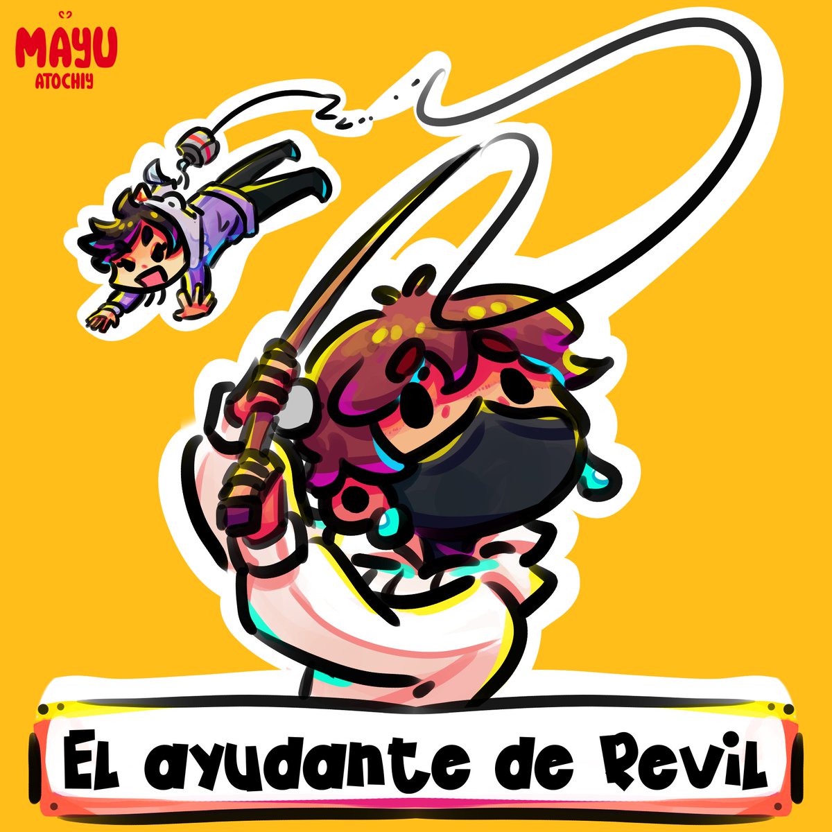 MayuAtochiy_art's tweet photo. Siempre tarde para los fan arts, este clip me gusto mucho xd, todavía dice que cree que él mato a duxo xd Aquino el ayudante de Revil o Revil el ayudante de Aquino? Para pensar #aquinoart #duxoart https://t.co/PhtHZMLI36