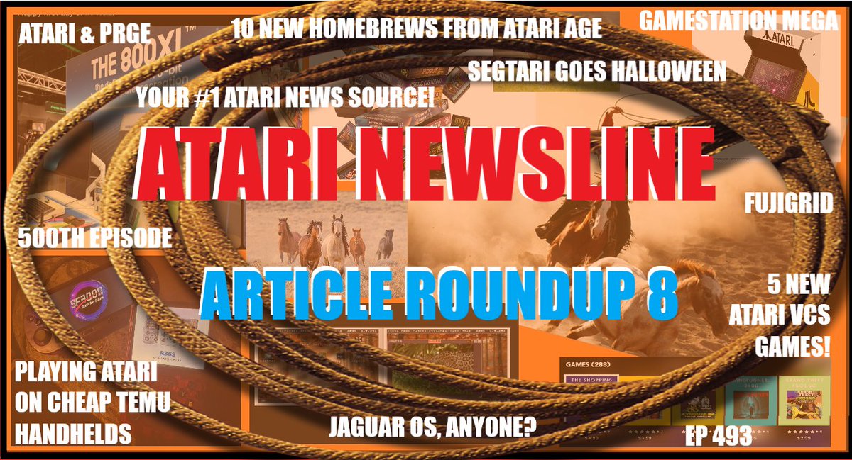 ballistikcoffee's tweet photo. Coming Up: #AtariNewsline Article Roundup 8! Thats right, 8 #Atari stories you've got 2 hear! Incl #FujiGrid, 5 new #AtariVCS #games, #Jaguar OS, anyone? Cheap #Temu Handhelds, #PRGE, 10 New #homebrews from @AtariAge, #SEGTari goes #Halloween & more! 7p MT! WED 10/13 on #BCB! https://t.co/ILGPMXFkYh