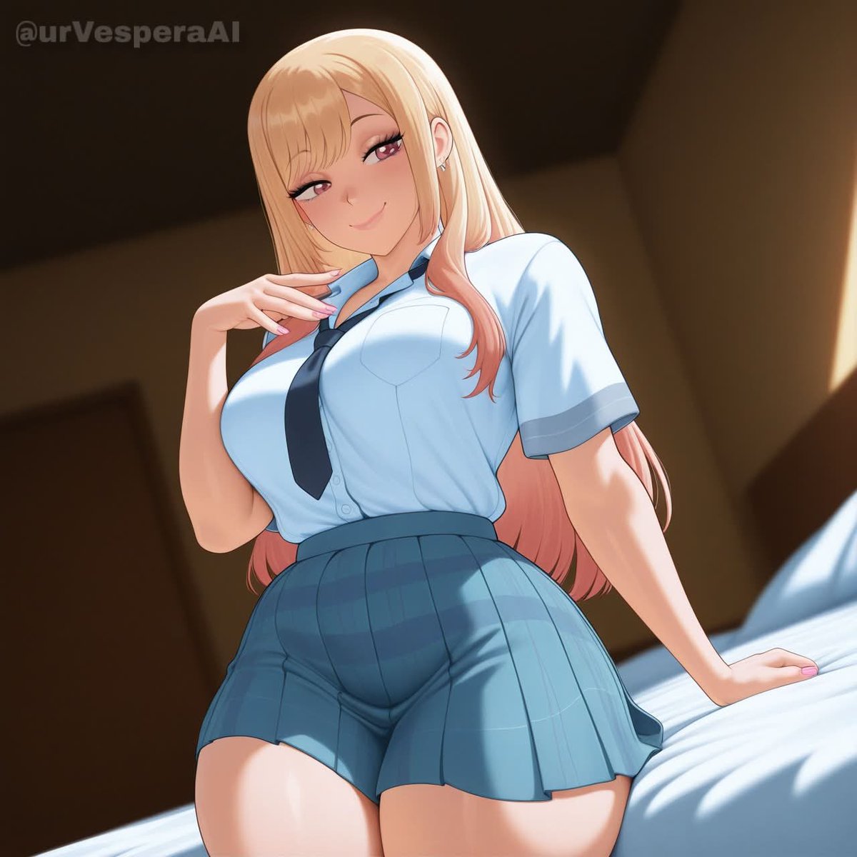 urVesperaAI's tweet photo. Marin Kitagawa presenting her swimsuit
(My dress up Darling) ~ sfw https://t.co/O8jXKzToE2