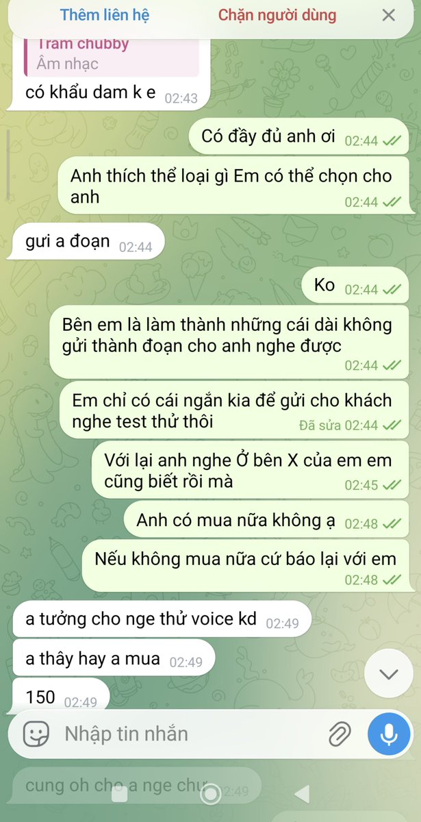 baotram_2004's tweet photo. Hôm nay em uất ức lắm rồi em mới nói ra em không thể chịu nổi nữa. 

Đêm hôm uất ức muốn khóc... chưa bao giờ em có một thái độ muốn bóc phốt khách nếu như khách không dùng dịch vụ, tất nhiên là họ chỉ hỏi giá tham khảo Còn khi nào dùng Thì đấy là việc của họ ,nhưng mà làm ơn đi ạ Không dùng dịch vụ thì đừng trọn gói dịch vụ xin số tài khoản xong rồi vứt đấy ạ .

các anh thì cảm thấy bình thường thế nhưng mà em thì không, nhiều lúc buồn ngủ sụp cả mắt xuống rồi vẫn phải cố mà thức xem anh có chuyển khoản chưa sợ khách chuyển khoản rồi mà không được dùng dịch vụ thì lại có lỗi nhưng mà toàn cái kiểu xin số tài khoản xong rồi vứt đấy Không nói người ta một câu hỏi lại thì không rep tn. Mọi người thử nghĩ xem một ngày 10 khách thì hết 9 khách như thế này làm sao mà em chịu được nổi,dồn nén lâu ngày hôm nay em đéo chịu nổi nữa. lần lồn nào cũng thế ngày nào cũng vậy cứ cái lúc người ta chưa mở hàng là xông vào hỏi dịch vụ cho đã đời test đủ thứ xong rồi biến mất